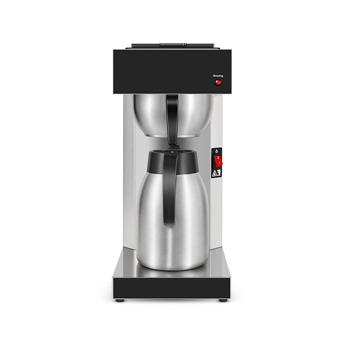 SYBO 12 Cup Stainless Steel Coffee Maker Brewer with Airpot, Silver