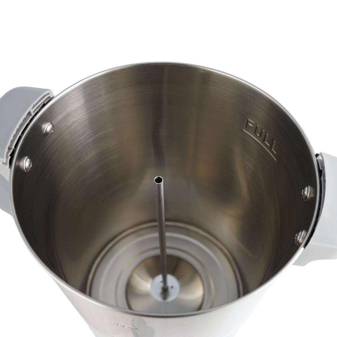 SYBO Commercial Stainless Steel Percolate Coffee Urn 40 Cup, 6.4L Grey